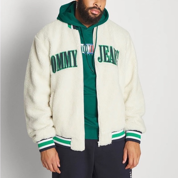 Tommy Jeans Sherpa Fleece Bomber Jacket - Picture 6 of 10